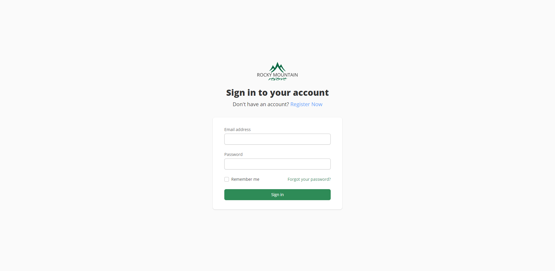 RMR Home Page Screenshot